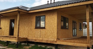 Одноэтажный дом из панелей под ключ в Курчатове - Строй-Крч от 137215 рублей