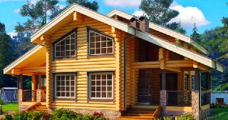 Строительство дома из бревна под ключ Курчатов цены от 10661 руб.