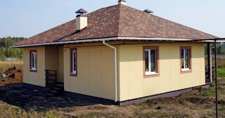 Одноэтажный дом из панелей под ключ в Курчатове - Строй-Крч от 137215 рублей